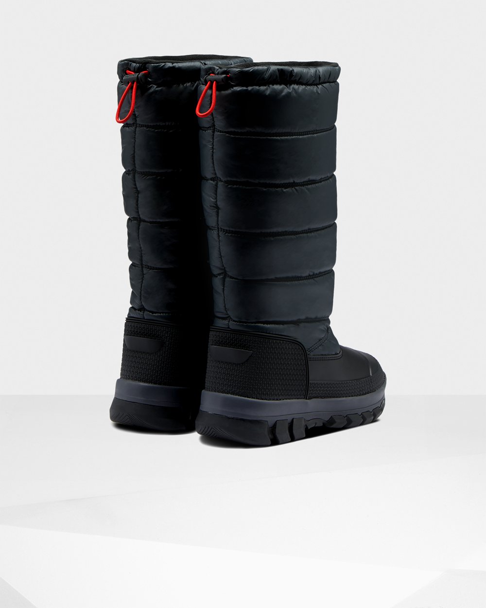 Botas De Nieve Hunter Mujer Original Insulated Tall - Negras - Argentina 2149MGYUE